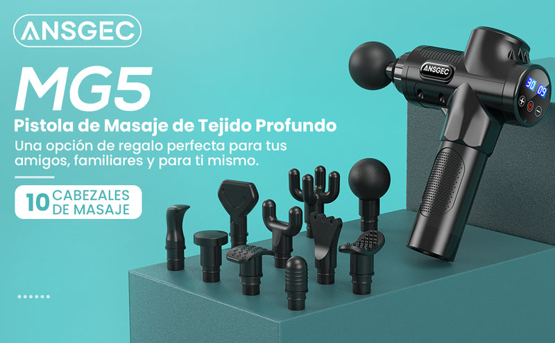 Pistola de masaje grande con maletín + cabezales - additional image 20