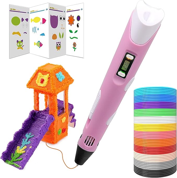 Bolígrafo 3D para impresión de Objetos Rosa