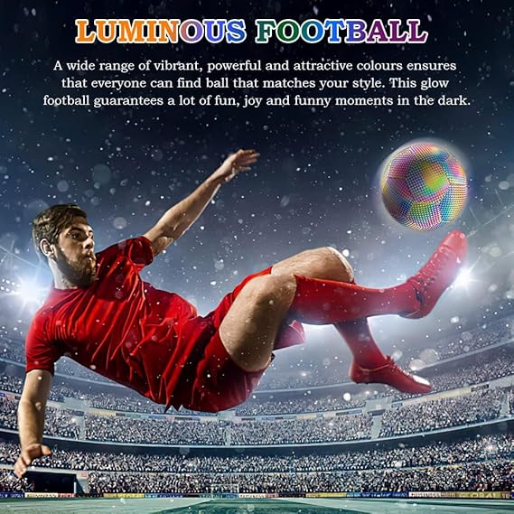Balón de Fútbol Holográfico Luminoso – Brilla en Cada Partido