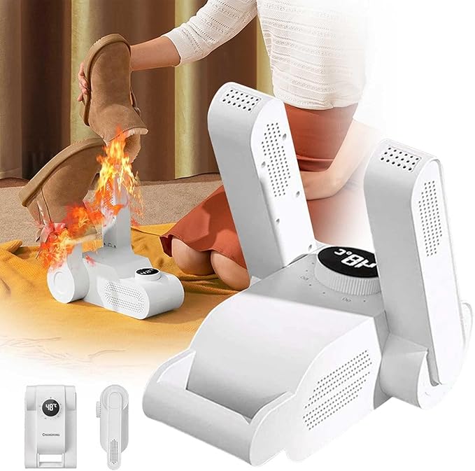 Calentador Secador de Zapatos Portátil – Zapatos Secos, Cómodos y Libres de Mal Olor!